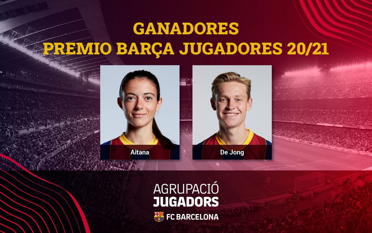 Frenkie de Jong y Aitana Bonmatí, Premio Barça Jugadores 20/21