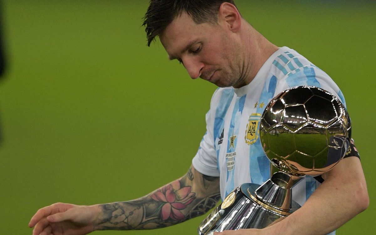 Messi in the Copa América best XI