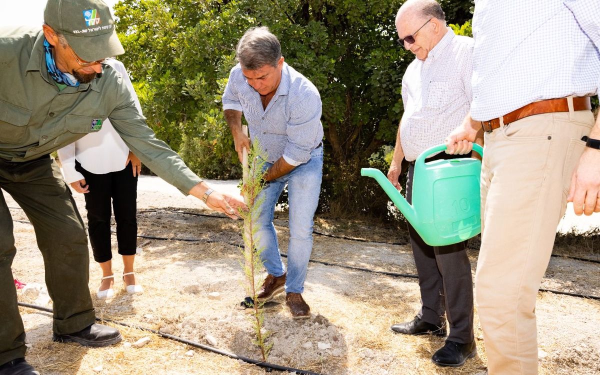 El president Laporta participa en la cerimònia de plantació d’un arbre als turons de Jerusalem