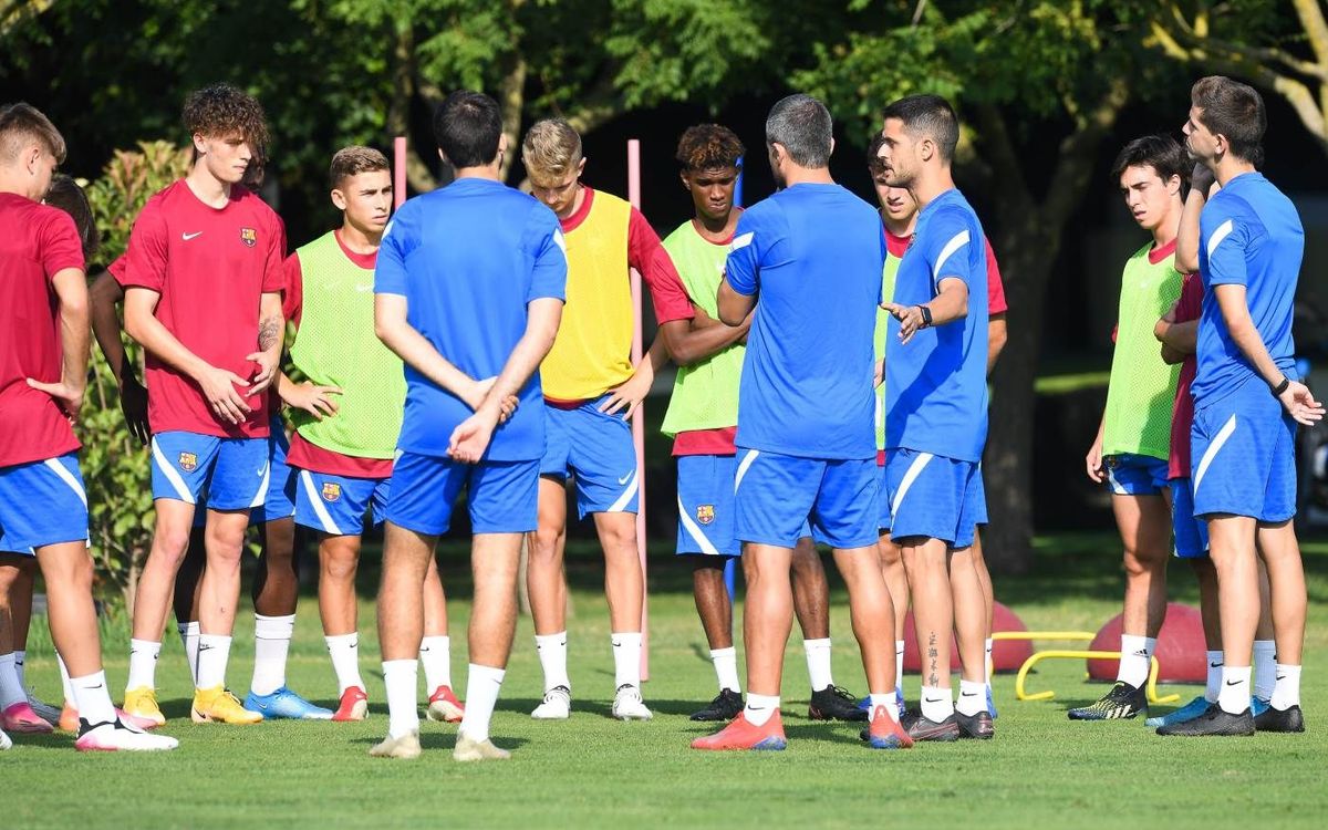 Primera semana de entrenamientos del Juvenil A en la Vall d'en Bas