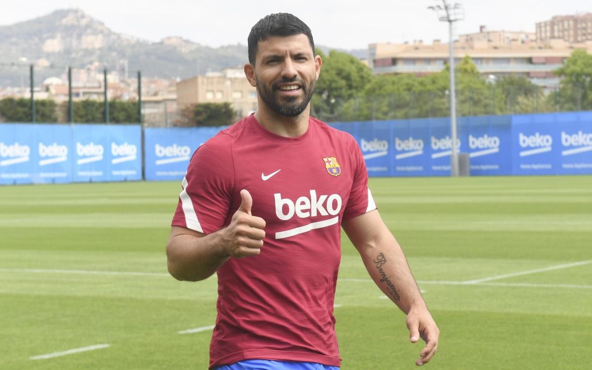 El Kun Agüero ya entrena en la Ciudad Deportiva