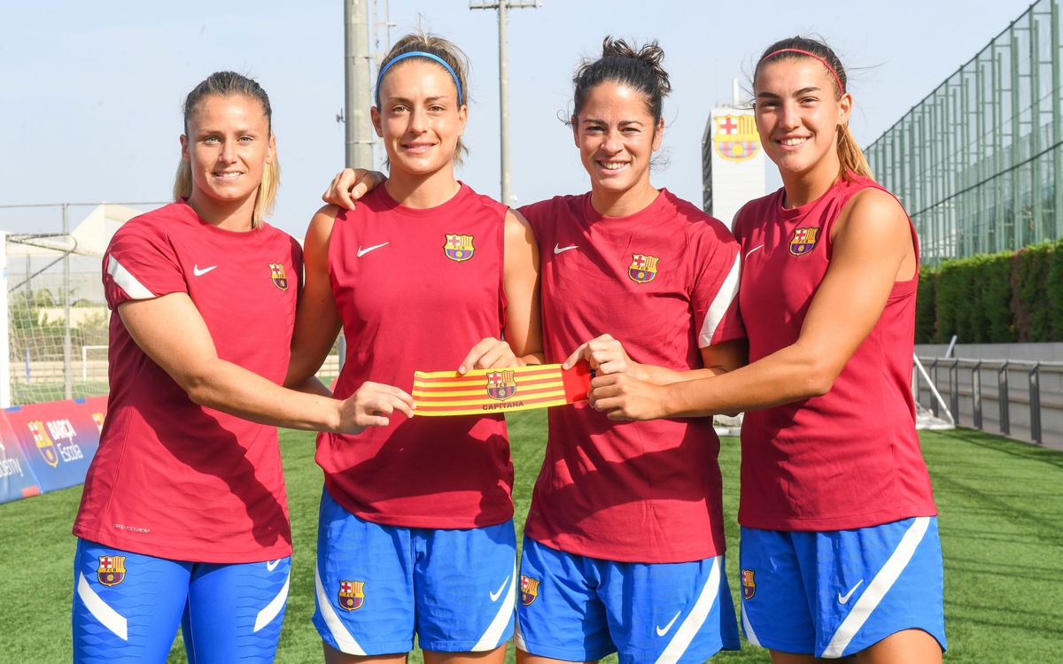 Las cuatro capitanas del Barça Femenino