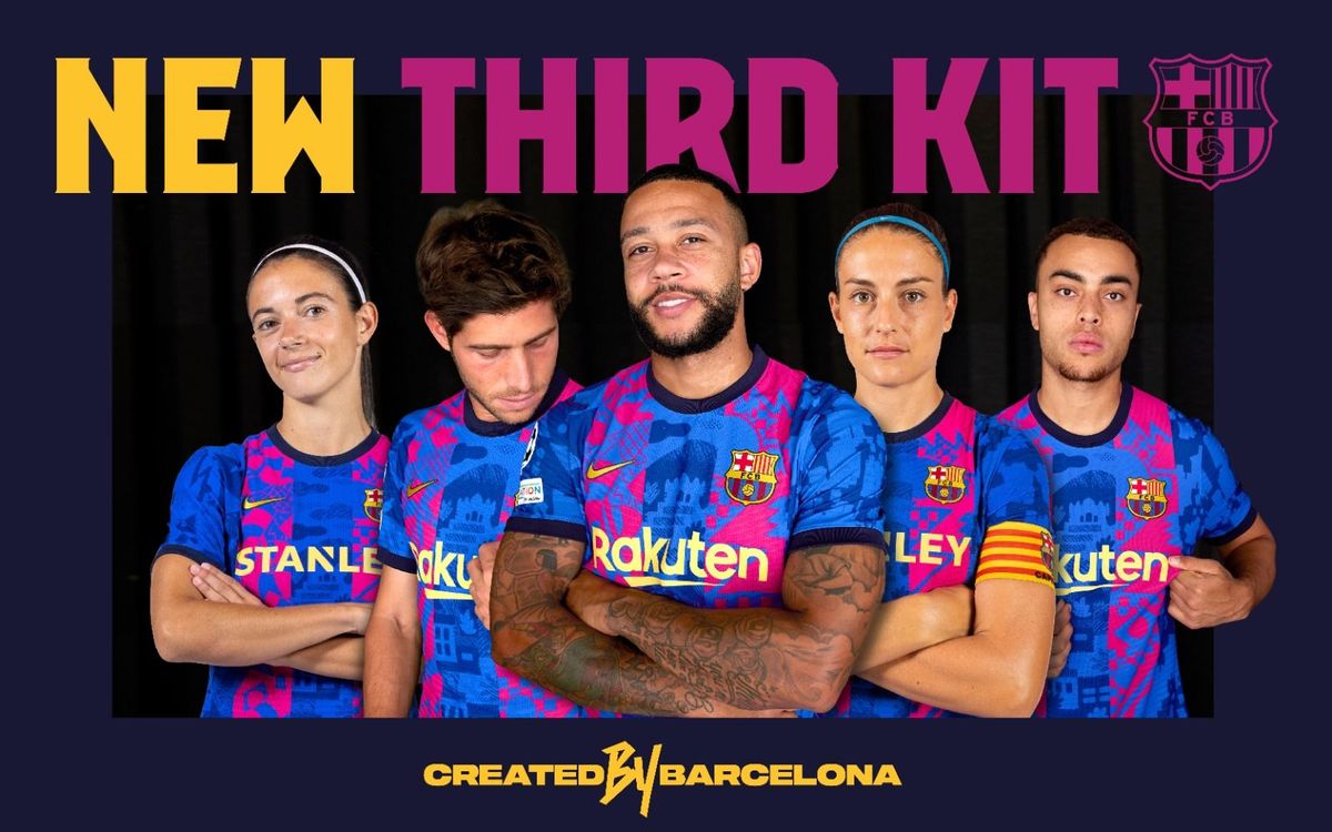 La tercera equipació, inspirada per joves talents de Barcelona, serà exclusivament per a la Champions