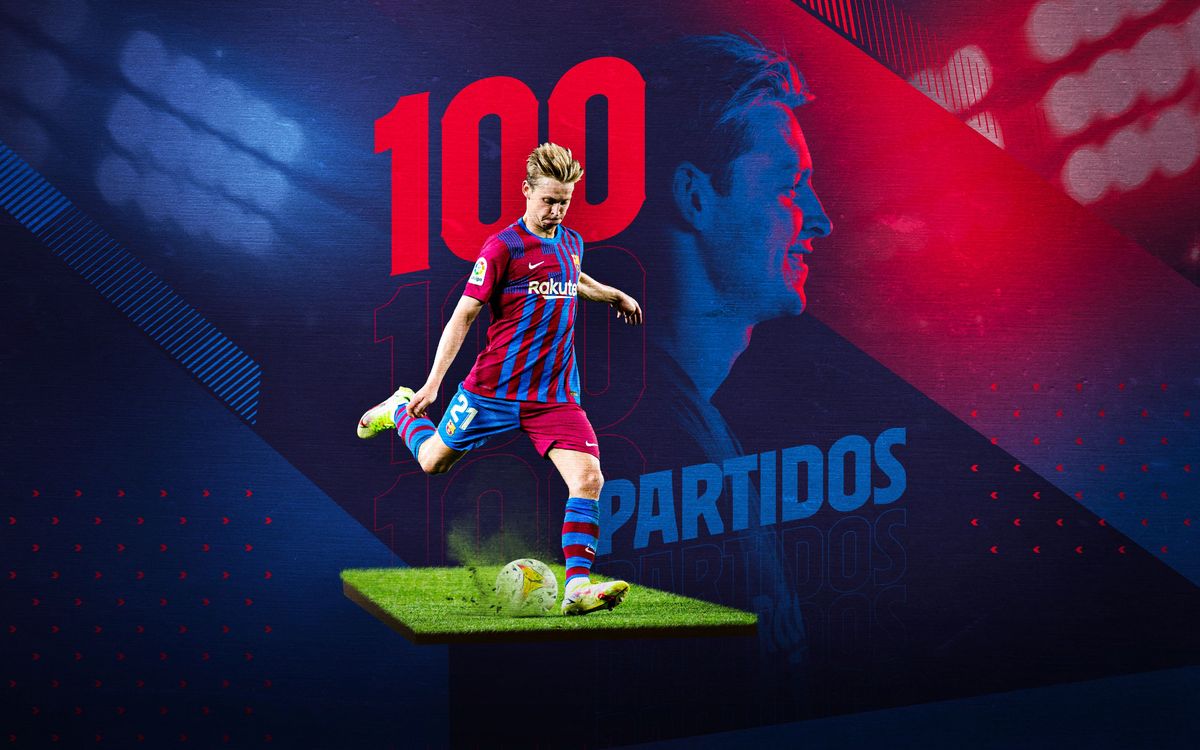 De Jong, 100 partidos como azulgrana