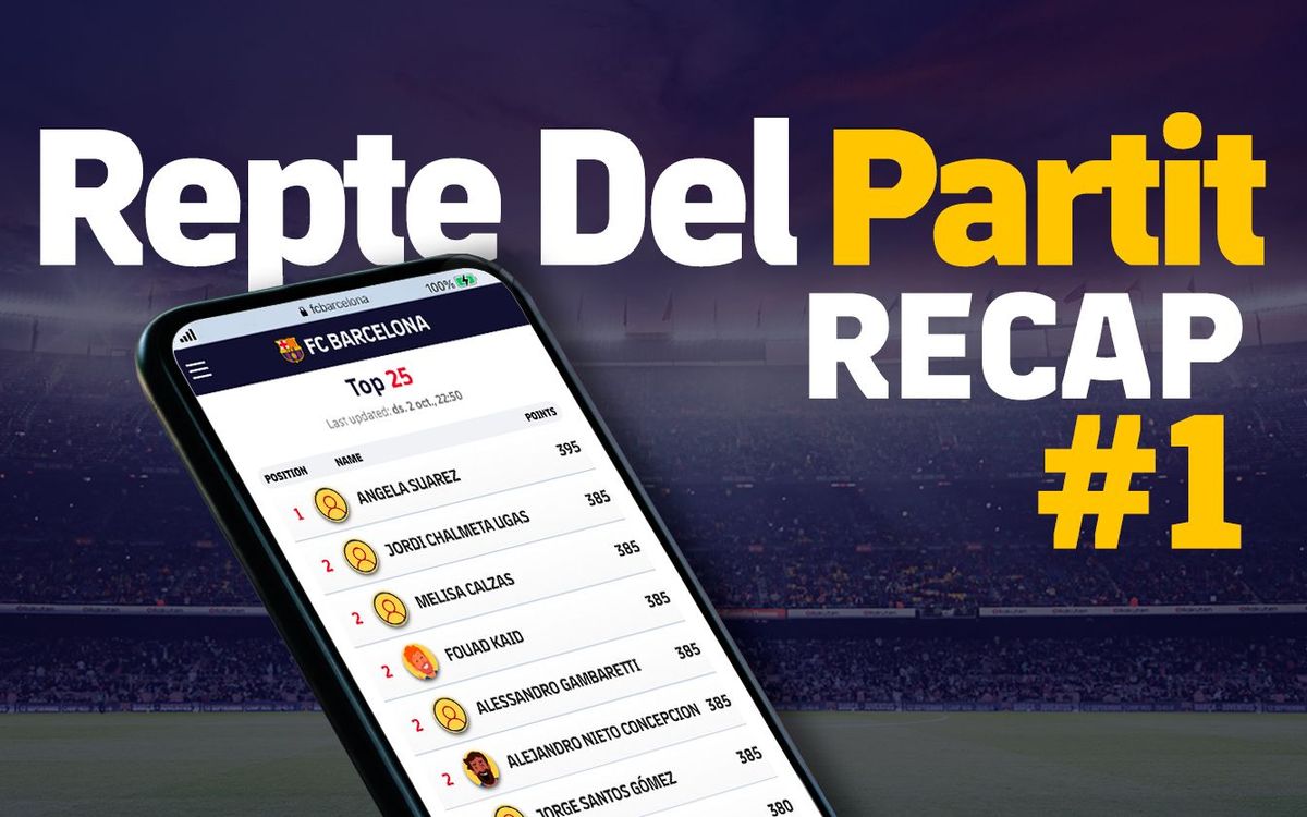 El resum del repte del partit #1