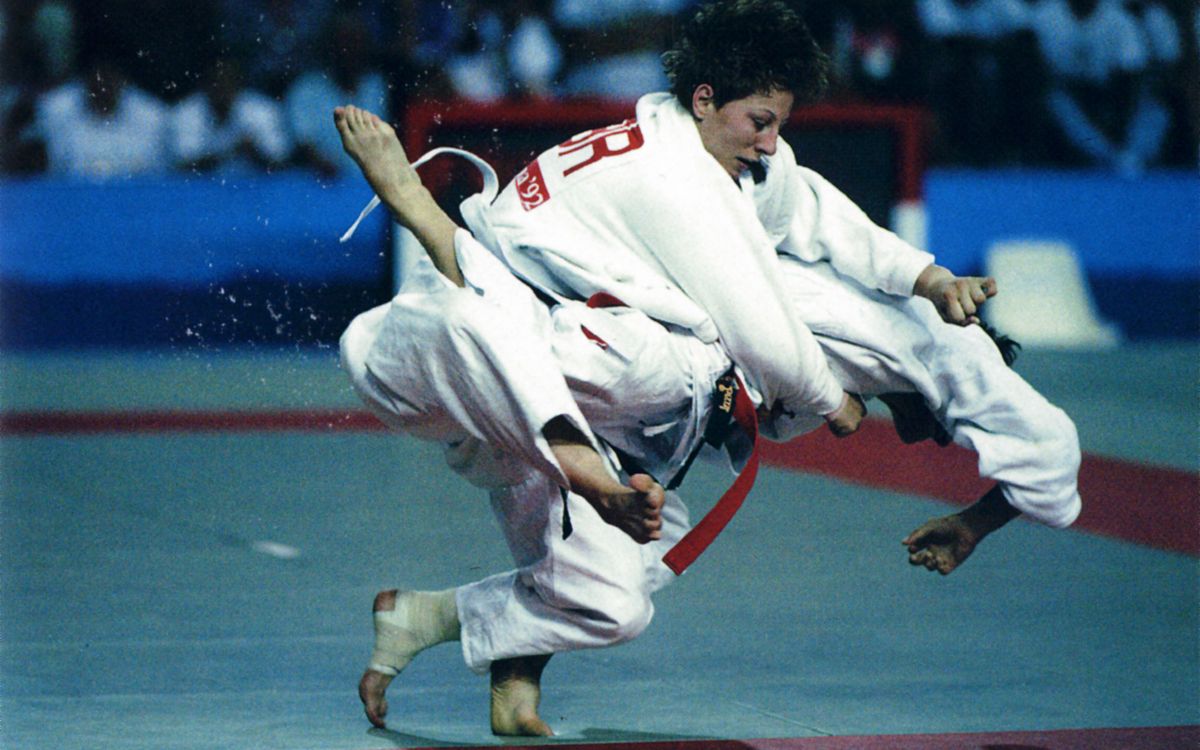 Competición de judo en los Juegos Olímpicos.