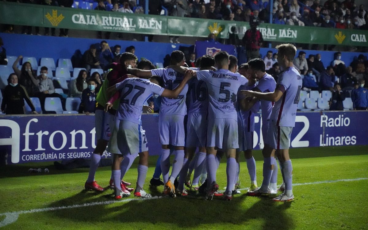 Linares Deportivo - Barça B: Triunfo agónico y merecido (1-2)