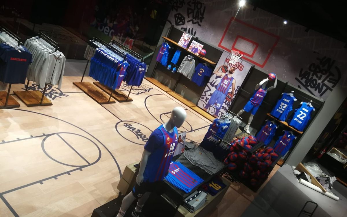 Nace un nuevo espacio exclusivo de baloncesto en la Barça Store del Camp Nou