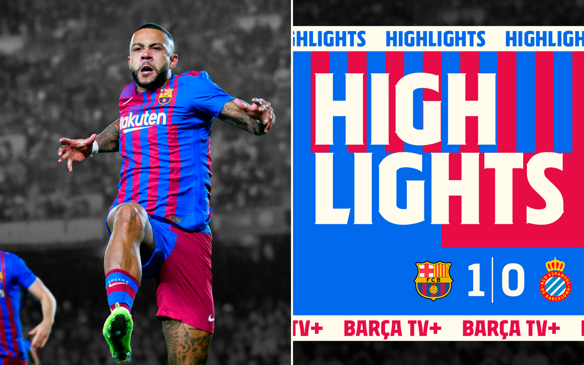 バルサ - エスパニョール戦ハイライト (1-0)
