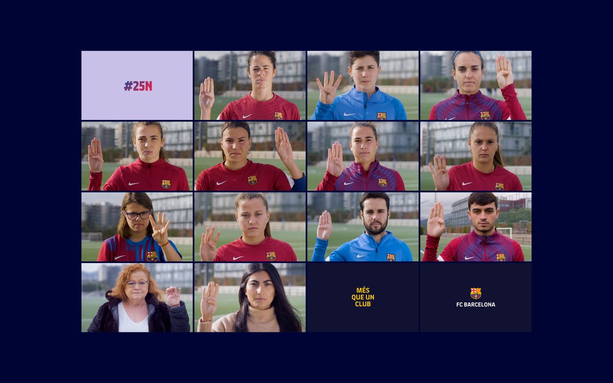 Barça joins International Day for the Elimination of Violence Against Women