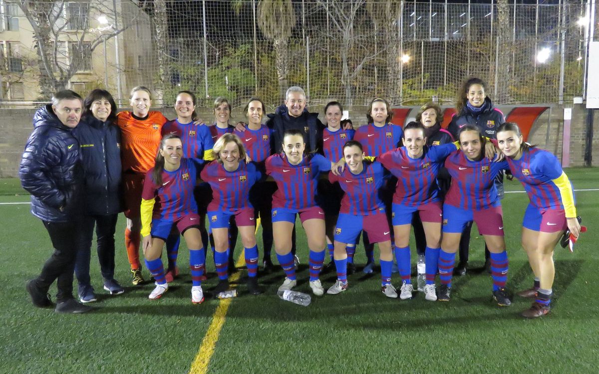 Partit de l'AJFCB Femení conta el CF Barceloneta
