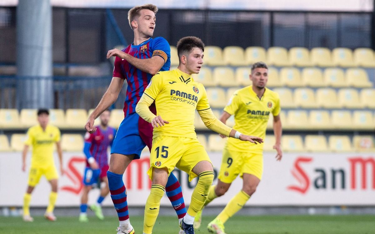 Villarreal B – Barça B: La inferioritat numèrica condemna els culers (3-0)
