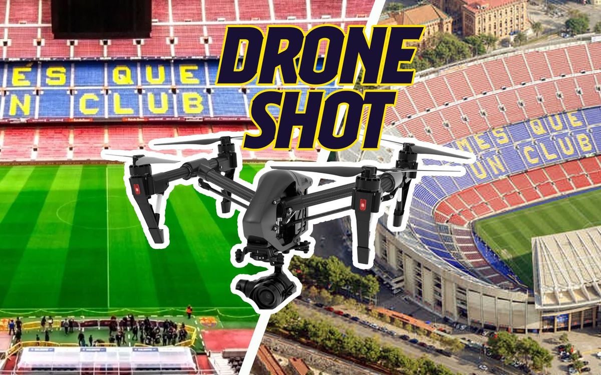 Le Camp Nou à vue de drone
