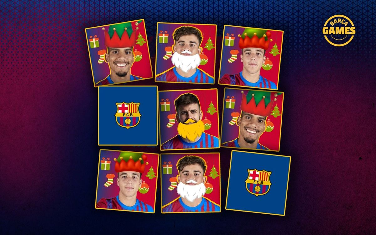 Le memory de Noël du Barça