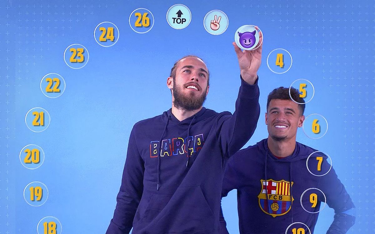 Barça Emojis, avec Coutinho et Mingueza
