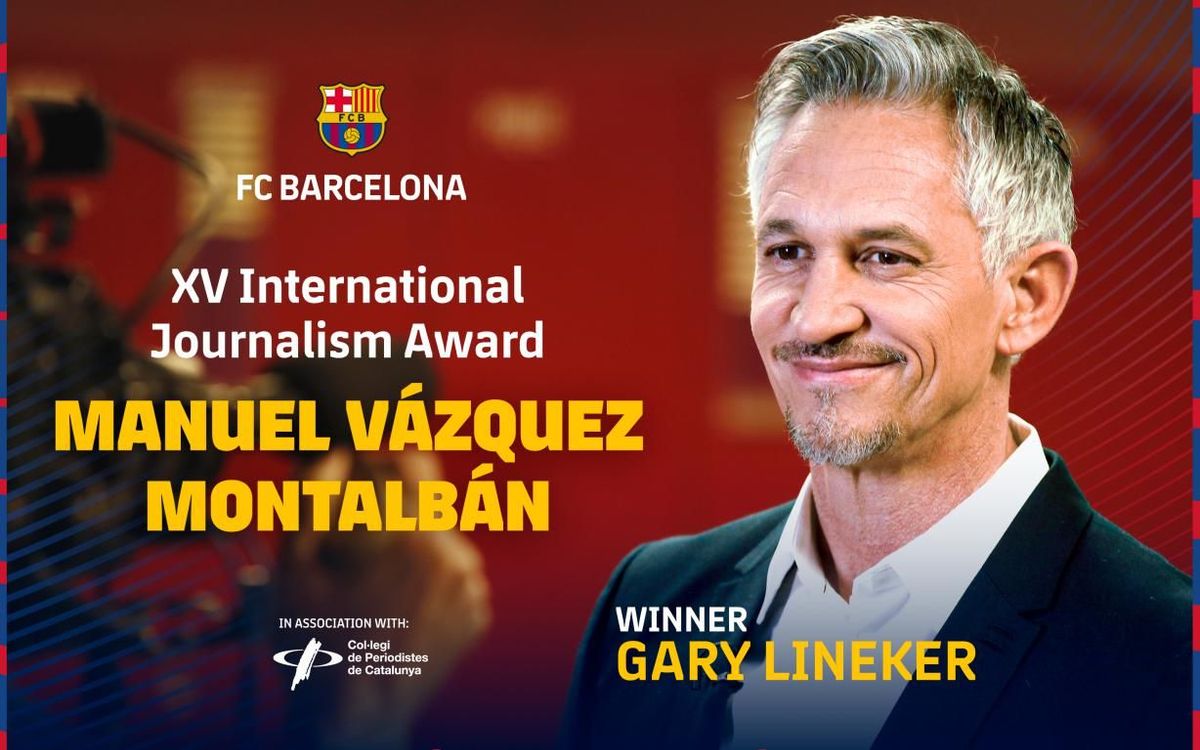 Gary Lineker wins Vázquez Montalbán International Journalism Award