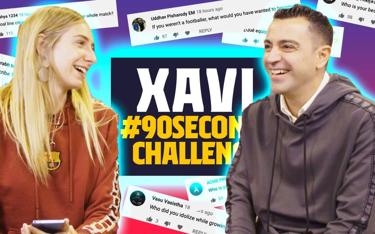 Xavi relève le défi des 90 secondes