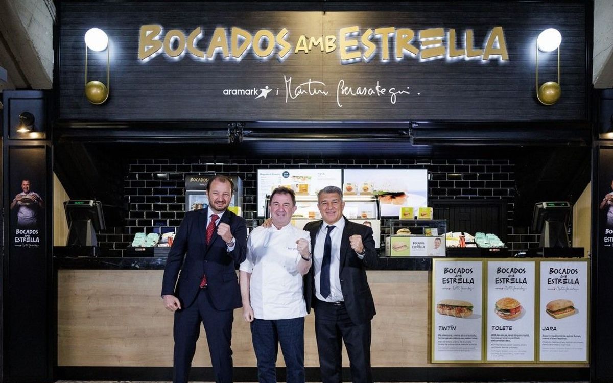 Martín Berasategui lleva sus creaciones al Camp Nou