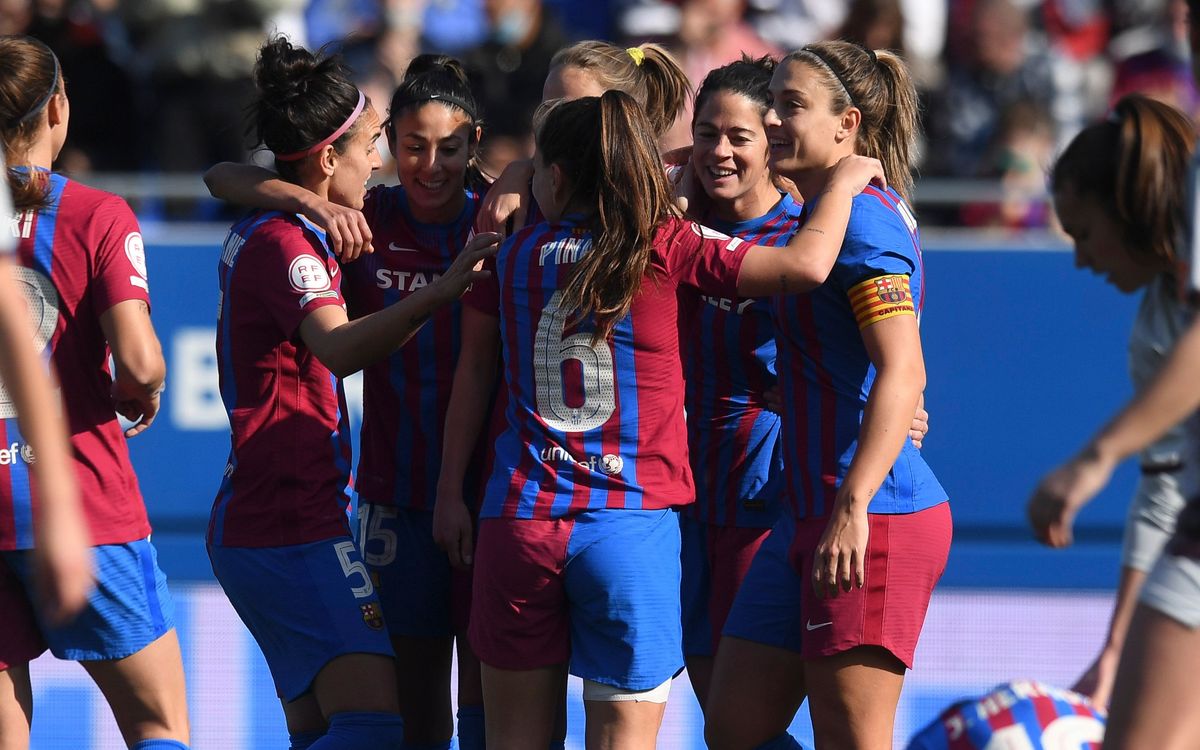 Barça Femenino – Eibar: Continúan intratables (7-0)
