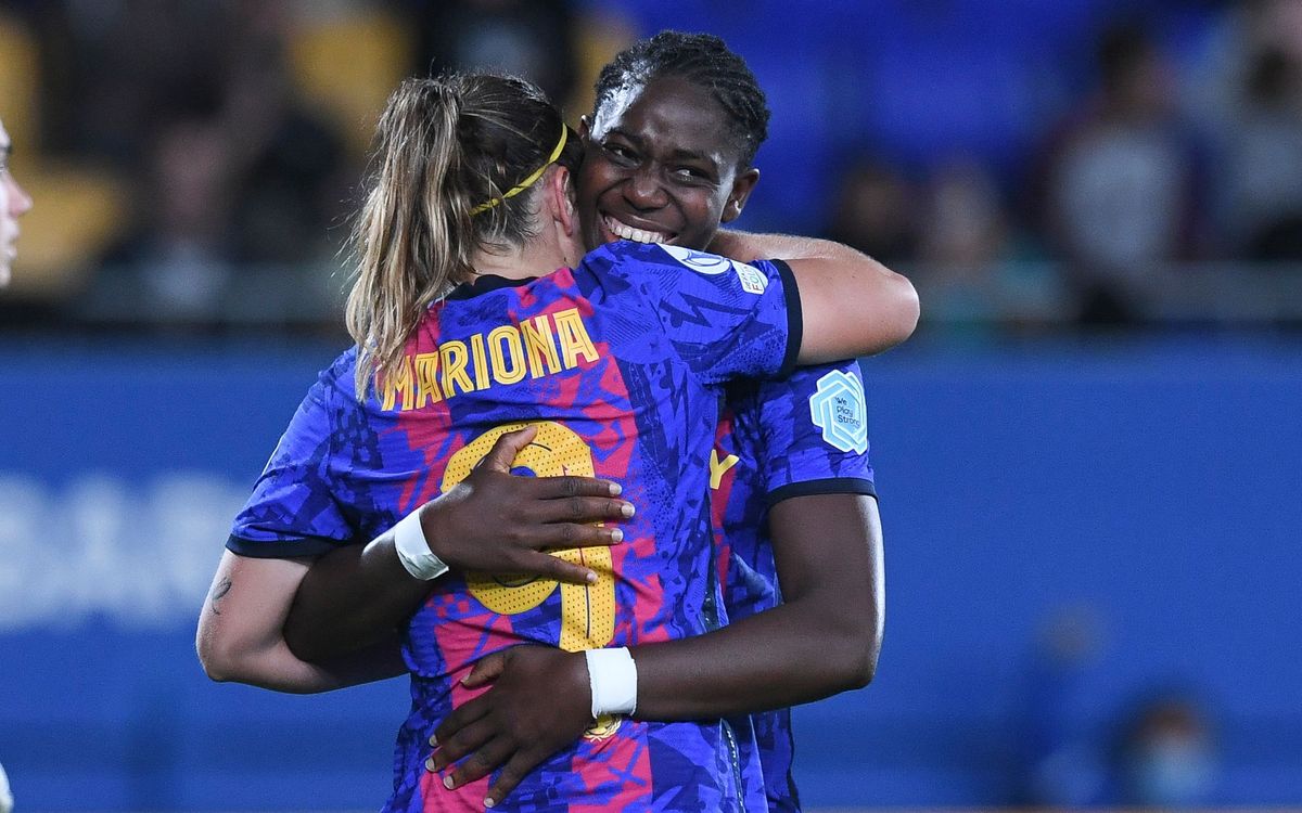 Mariona Caldentey y Asisat Oshoala, bajas por lesión unas diez semanas
