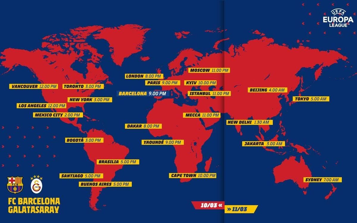 Mapa horaris Galatasaray