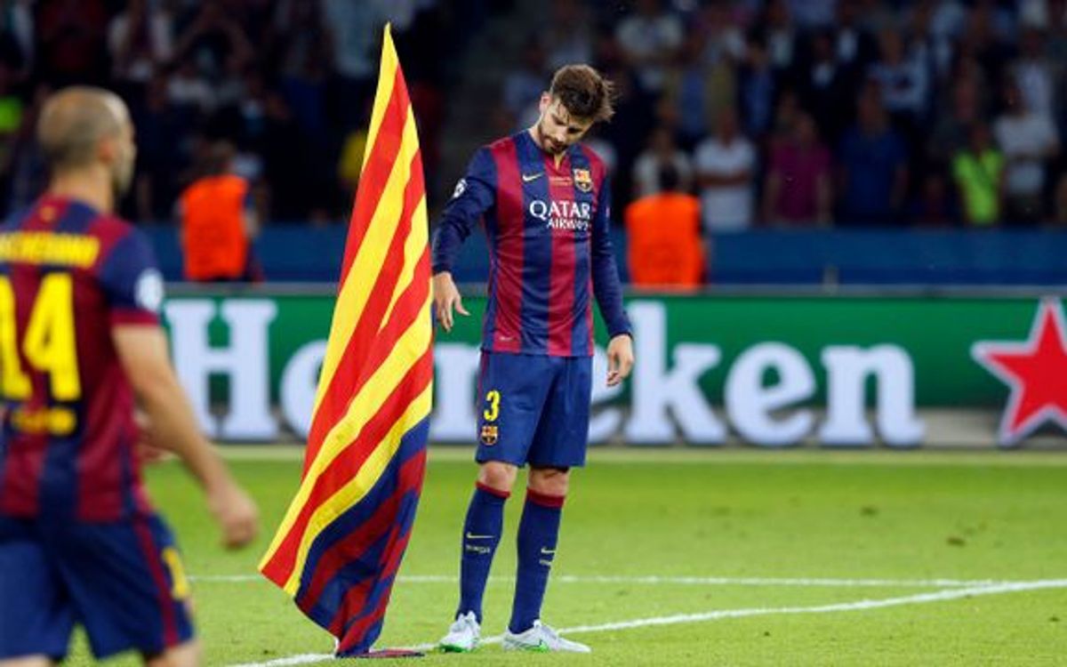 Piqué, lors de la finale de Berlin