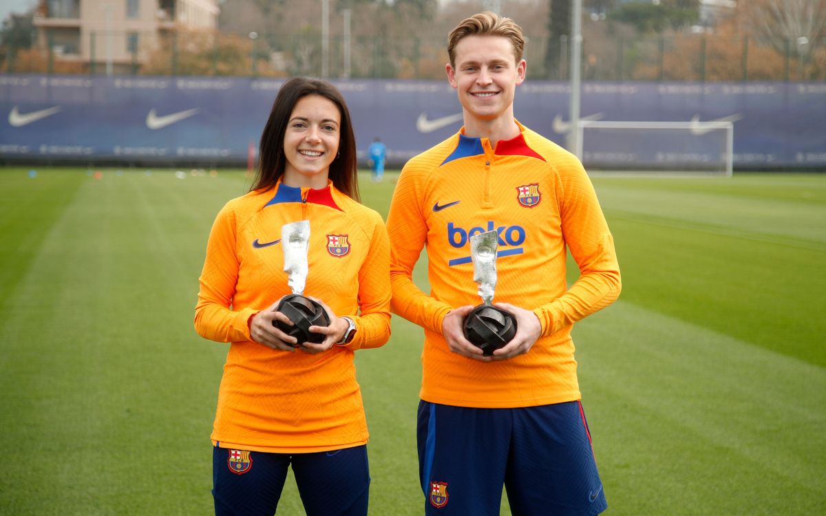 ฟ.เดอ ยอง และไอเทน่า ได้ รับรางวัล Barça Players Award
