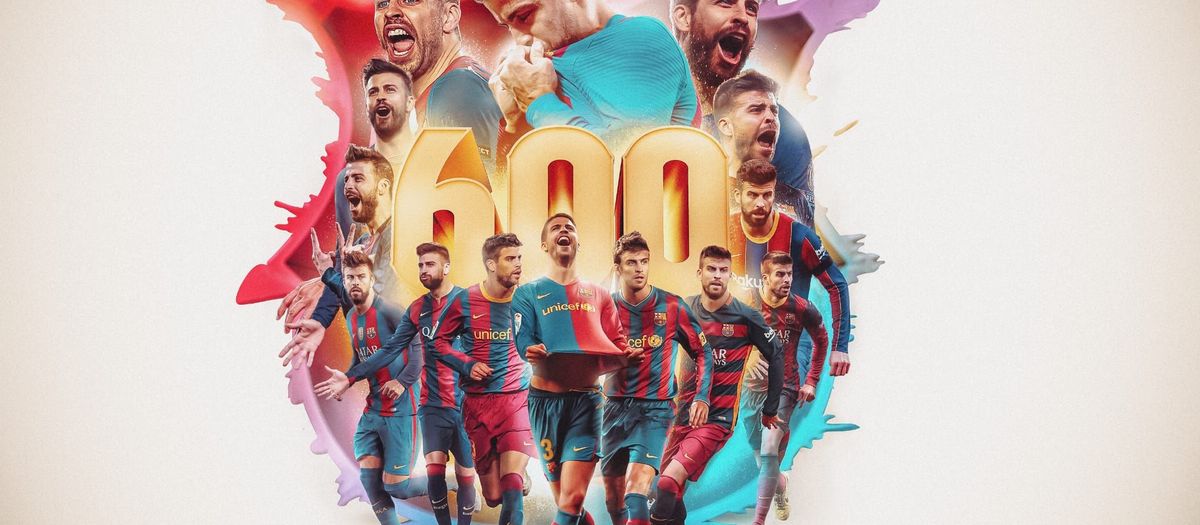 Gerard Piqué dispute son 600ème match avec le Barça