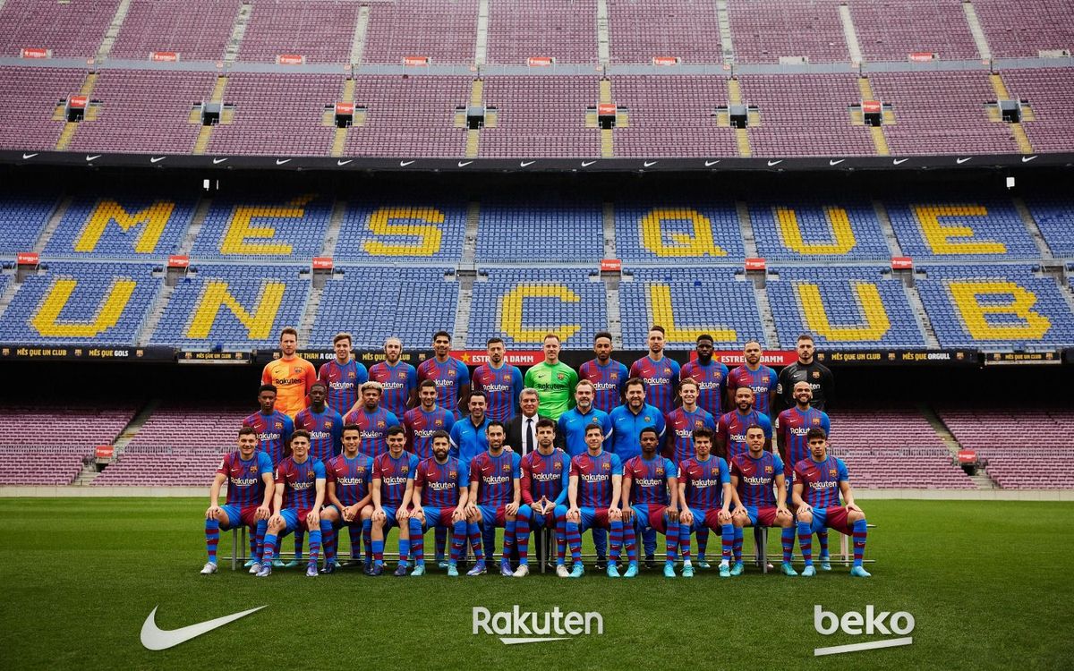 valor naranja Inmunizar El primer equipo del FC Barcelona se hace la foto oficial