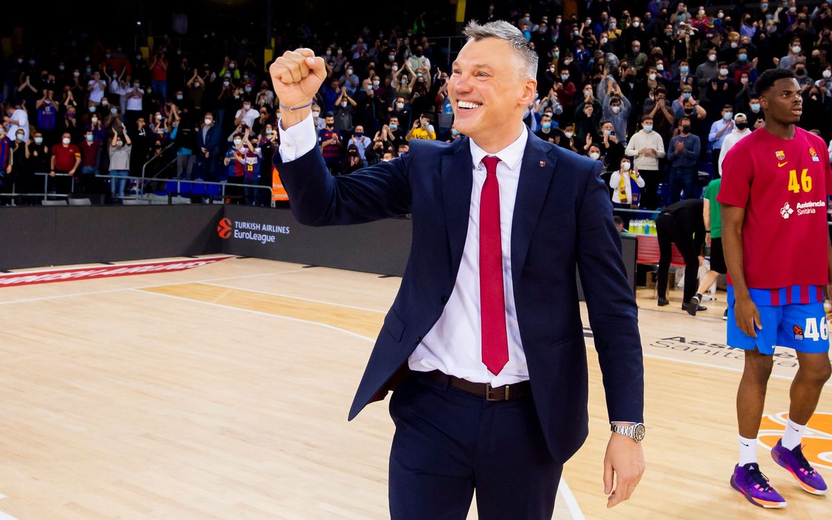 Sarunas Jasikevicius, 150 partidos como técnico azulgrana