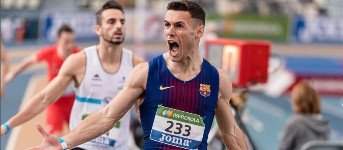 Manuel Guijarro, plata mundial amb el relleu 4x400 metres a Belgrad