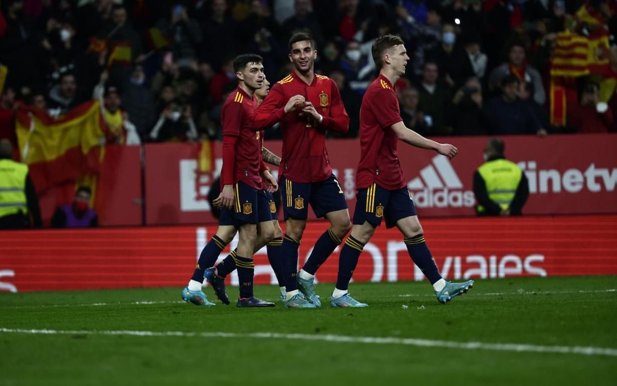Gran participación azulgrana en el triunfo de la selección española