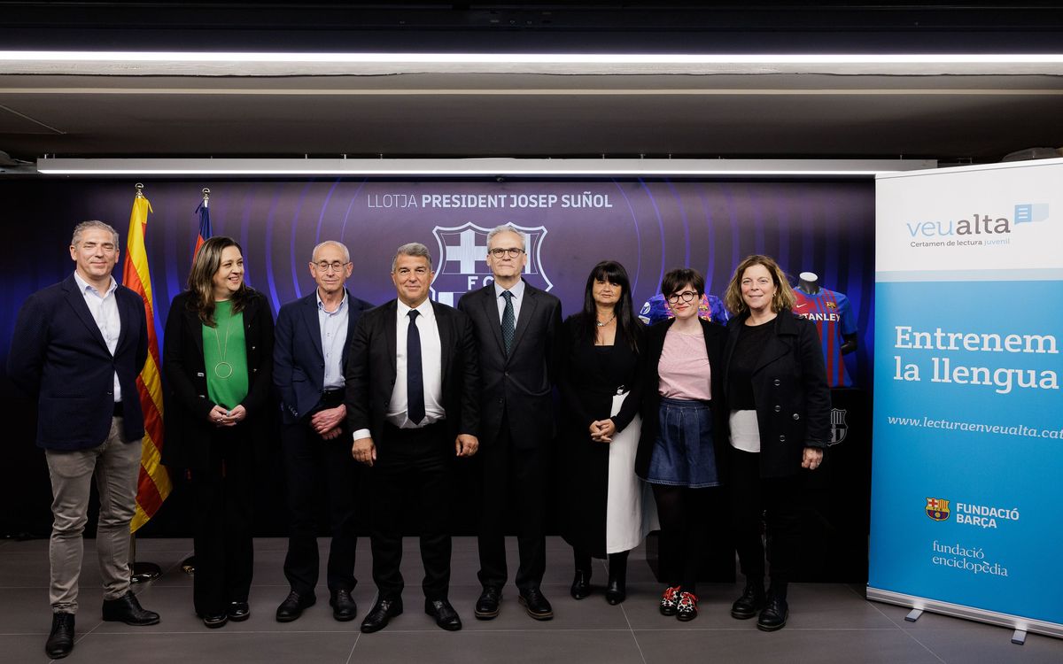 La Fundación FC Barcelona se suma al certamen Veu Alta de la Fundació Enciclopèdia Catalana para promover el catalán y la lectura