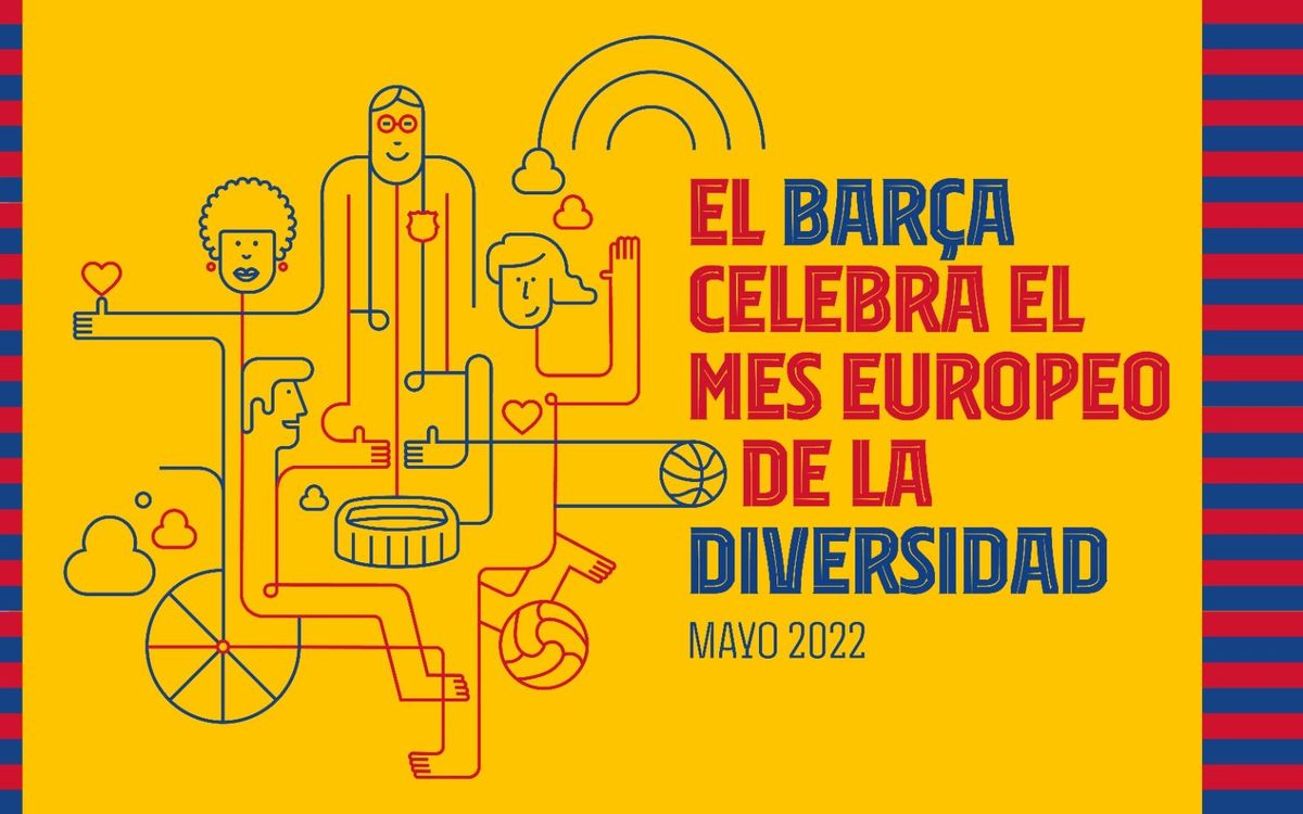 El FC Barcelona celebra el Mes Europeo de la Diversidad este mayo