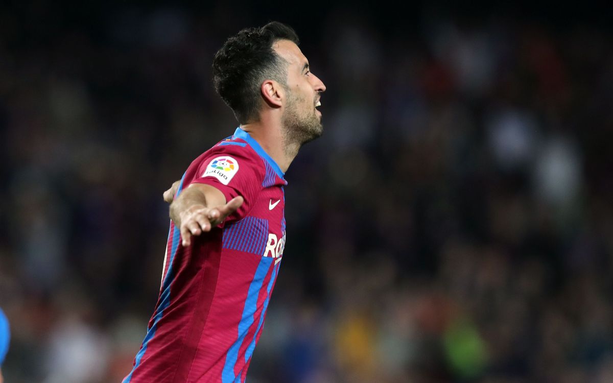 Sergio Busquets equals his record for goals in a season