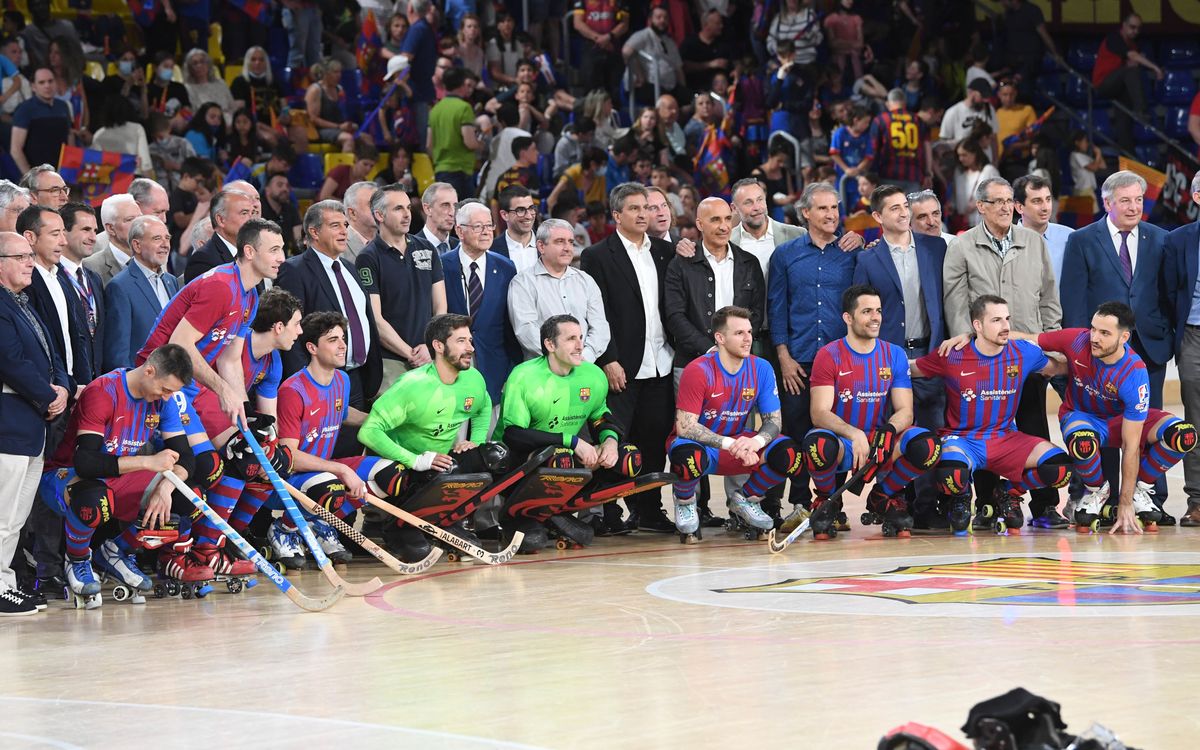 El Barça celebra los 50 años de hockey en el Palau