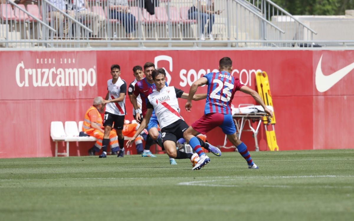Sevilla Atlético - Barça B: Reacción insuficiente (2-1)