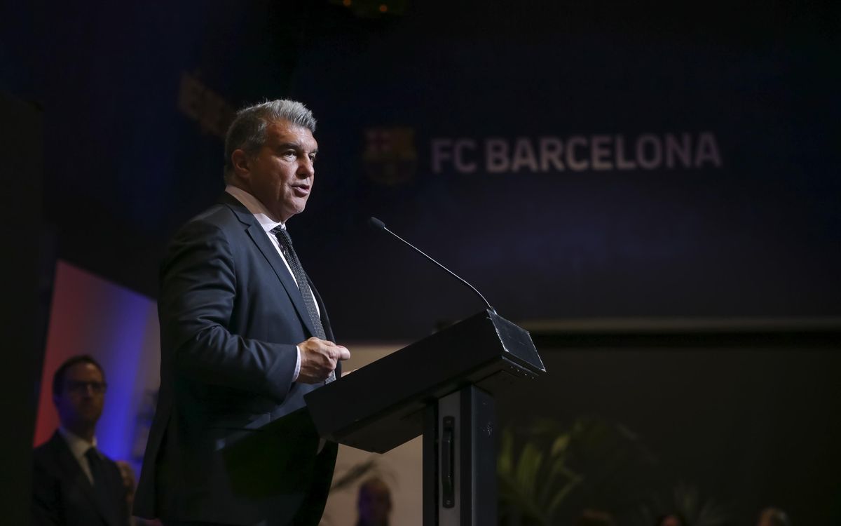 Joan Laporta: 'If all goes to plan, we can practically solve the club's finances by June 30'