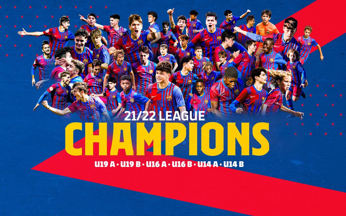 League titles for every one of FC Barcelona's 11-a-side boys' football teams