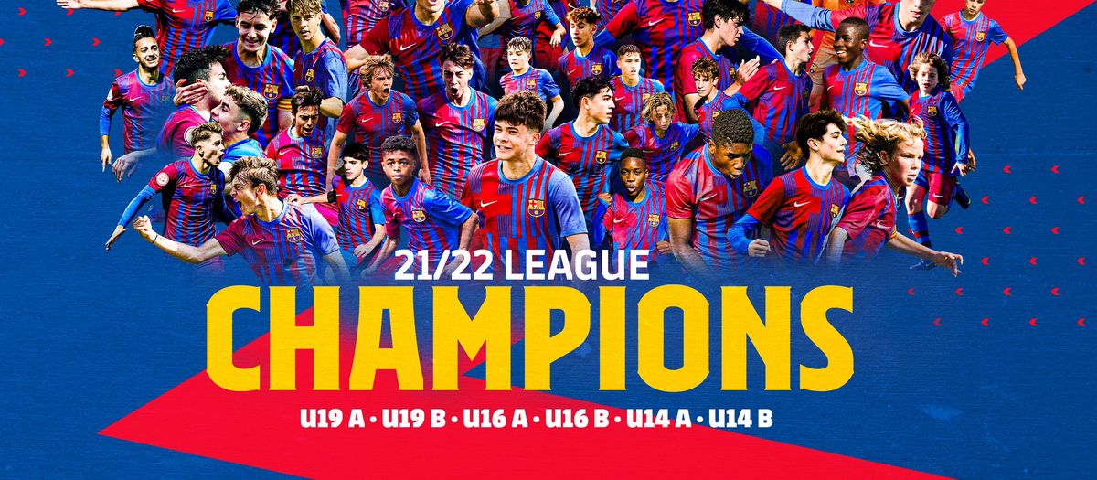 League titles for every one of FC Barcelona's 11-a-side boys' football teams