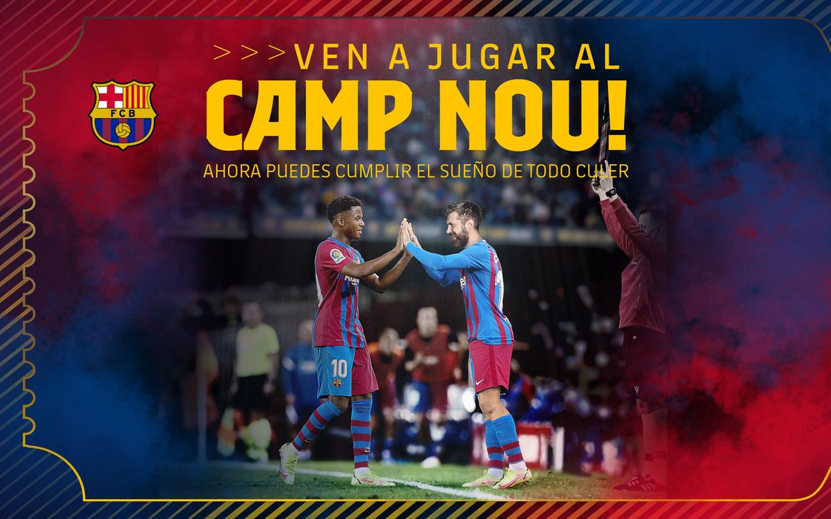Los y las Culers ya pueden jugar un partido en el Camp Nou