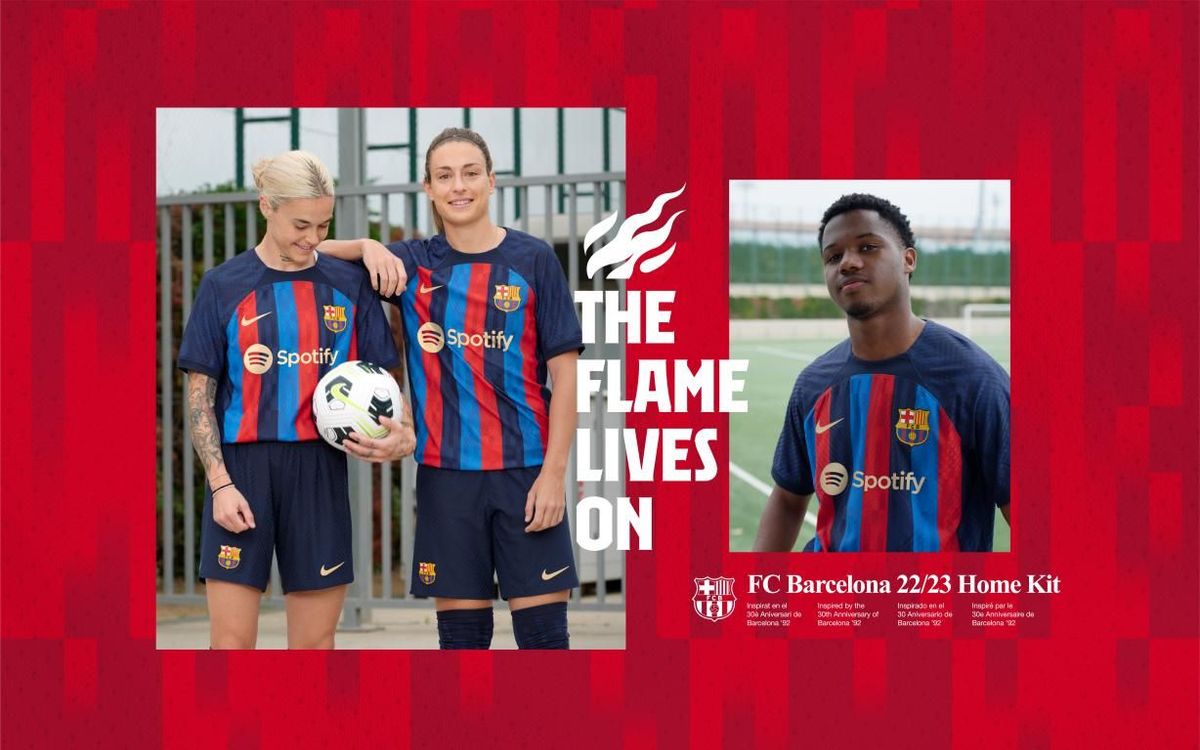 kit for the 2022/23 inspired by Barcelona Olympic the 30th anniversary