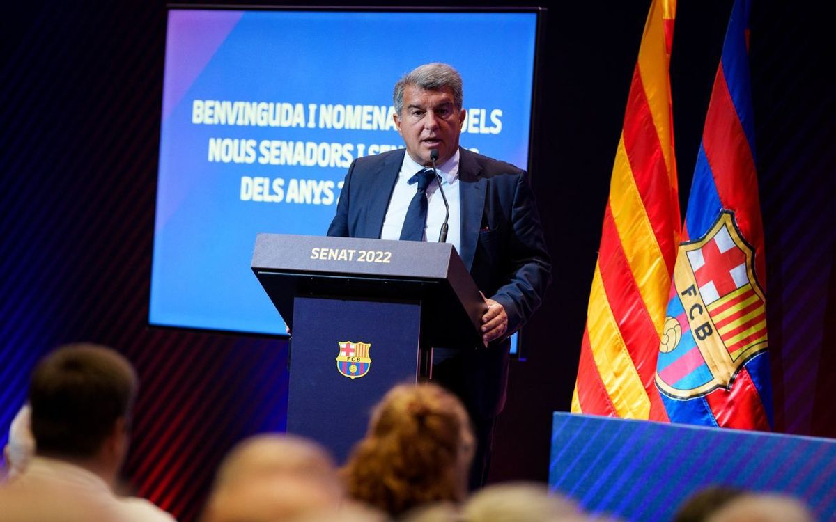 Joan Laporta demana confiança per acabar de sanejar l’economia del Club