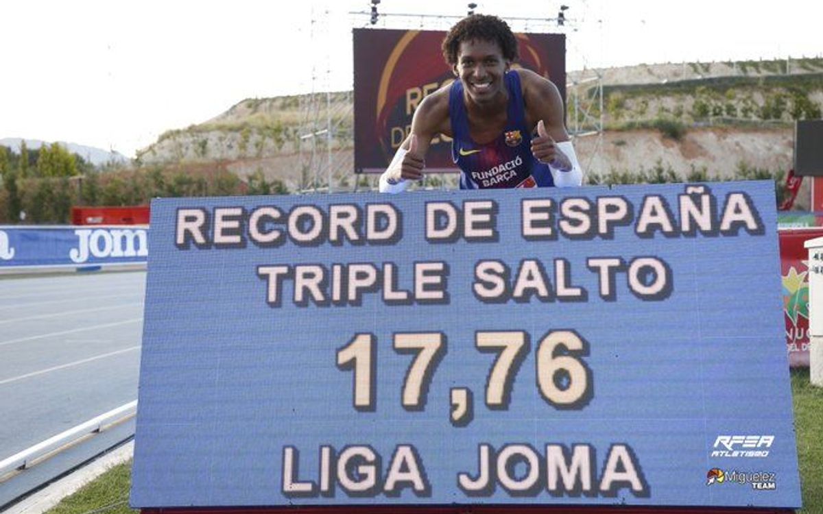 Nou rècord de Jordan Díaz en el Campionat d'Espanya de Clubs