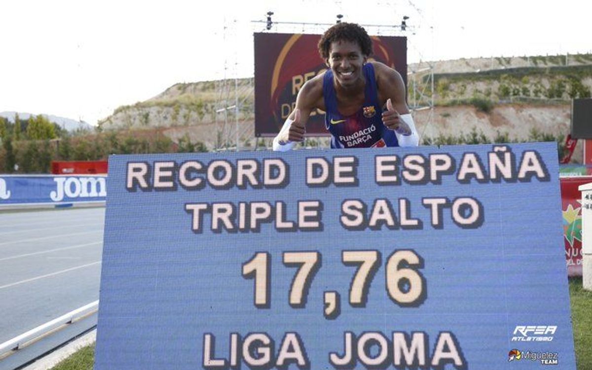 Nuevo récord de Jordan Díaz en el Campeonato de España de Clubs
