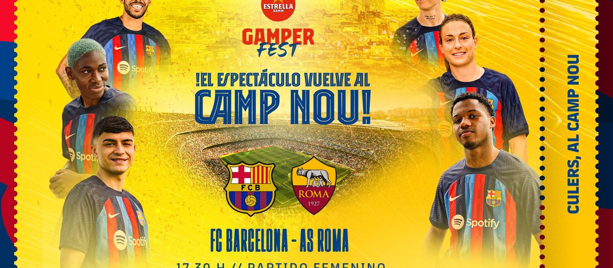 El Barça jugará el Gamper contra el AS Roma el 6 de agosto