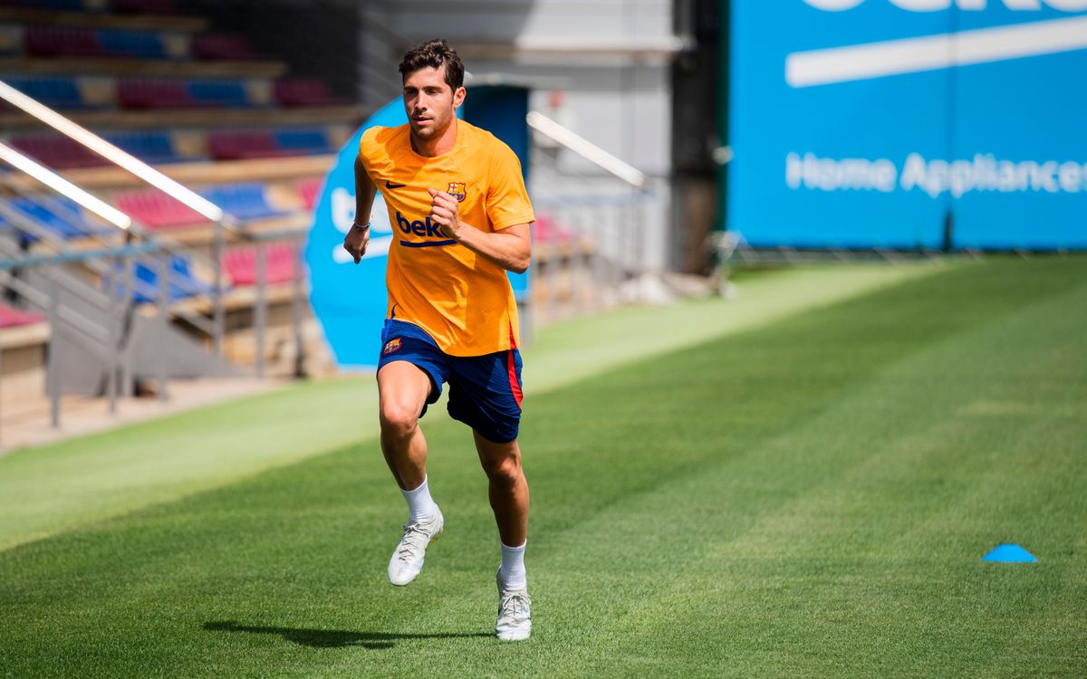 Piqué y Sergi Roberto se siguen recuperando en la Ciudad Deportiva