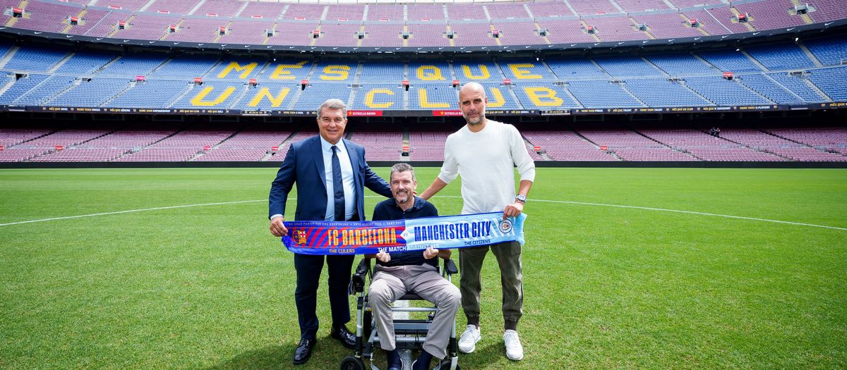 Barça and Manchester City to play a fundraising match for ALS on August 24 in an initiative promoted by Juan Carlos Unzué