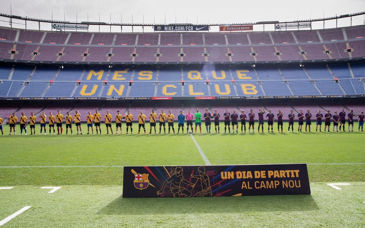 Èxit de les jornades de futbol destinades als socis i sòcies sobre la gespa del Camp Nou