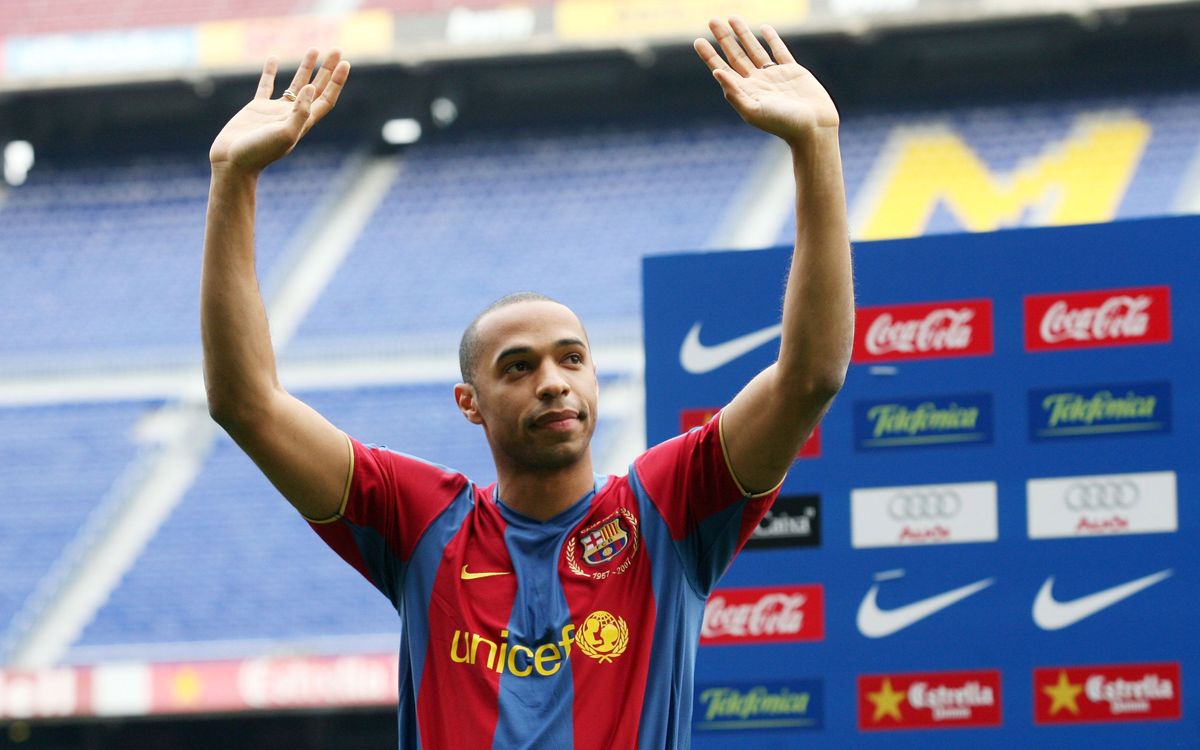 15 years since Thierry Henry was presented at FC Barcelona